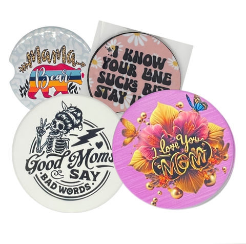 A personalized touch, like a favourite phrase, a drawing from your child, or a photo of you and your best friend, can be sublimated onto these coasters. It makes a fantastic gift that keeps giving every time it's used.