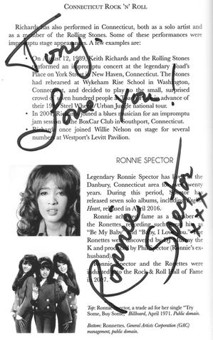 109 Ronnie Spector Note in book for Upcoming Rock Book 1 2.jpeg