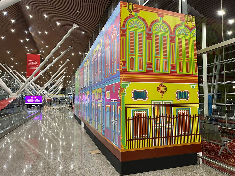 Hoarding and visual installation at KLIA Satellite for Little Malaysia