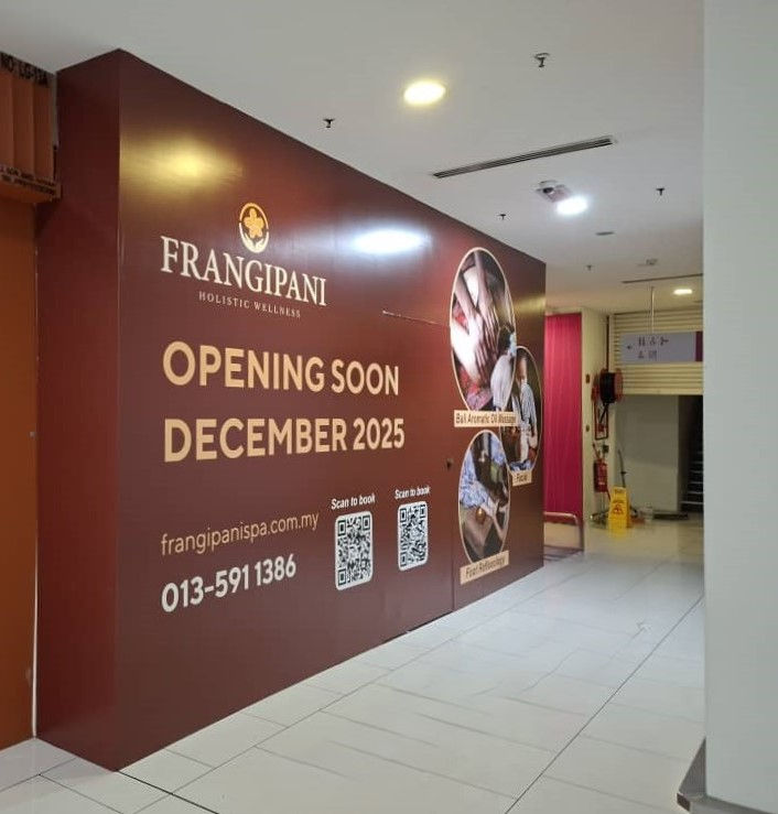 Hoarding and visual installation at Quill City Mall for Frangipani