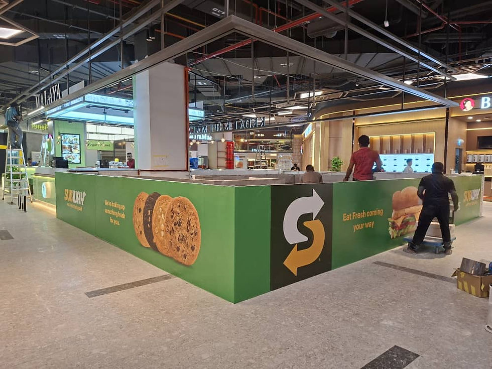 Hoarding and Visual, Subway, Sunway Square Mall