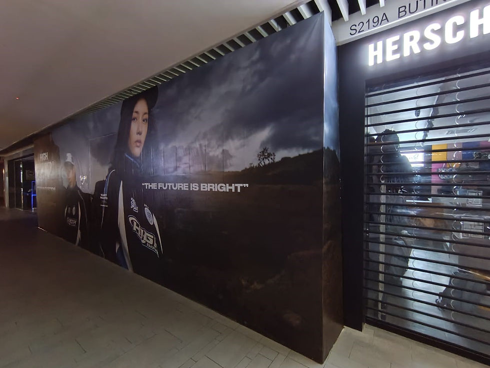 Completed Hoarding and visual installation at One Utama for High Cultured