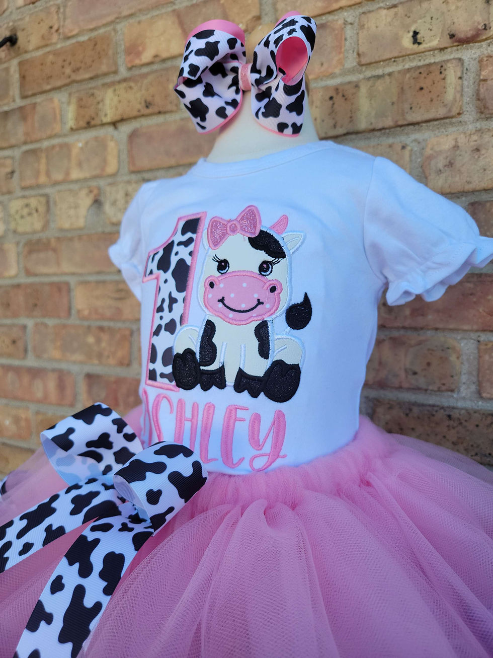 Thumbnail: Cow Girl Pink Tutu Set