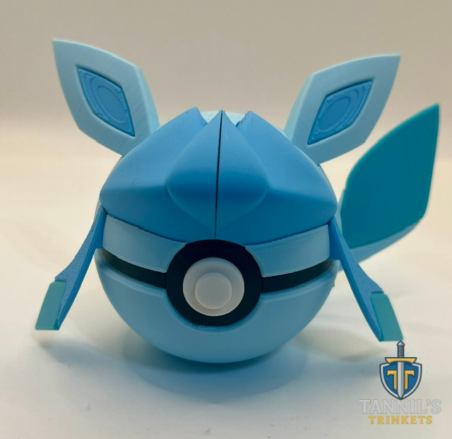 3D Printed Glaceon Monsterball
