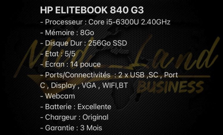 Miniature : HP ELITEBOOK 840 G3