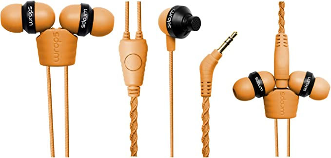 Miniature : Wraps Wearable Braided Wristband Headphone Earbuds, Talk Sunrise (WRAPSCSUN-VI5M