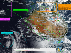 Anzac Day Rainfall Signal Builds as Northwest Cloud Band Develops Across Australia