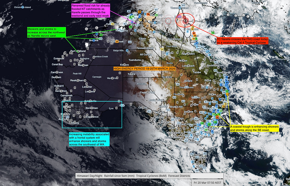 Satellite imagery 20.3.2026