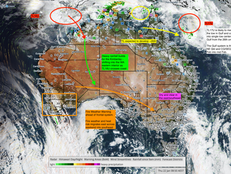 National Weather Update – Tropical Low 16U Drives Heavy Rainfall Risk Across the Kimberley and WA Interior