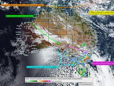 Southern Seasonal Shift Underway as Frontal Systems Build and Tropical Influence Weakens