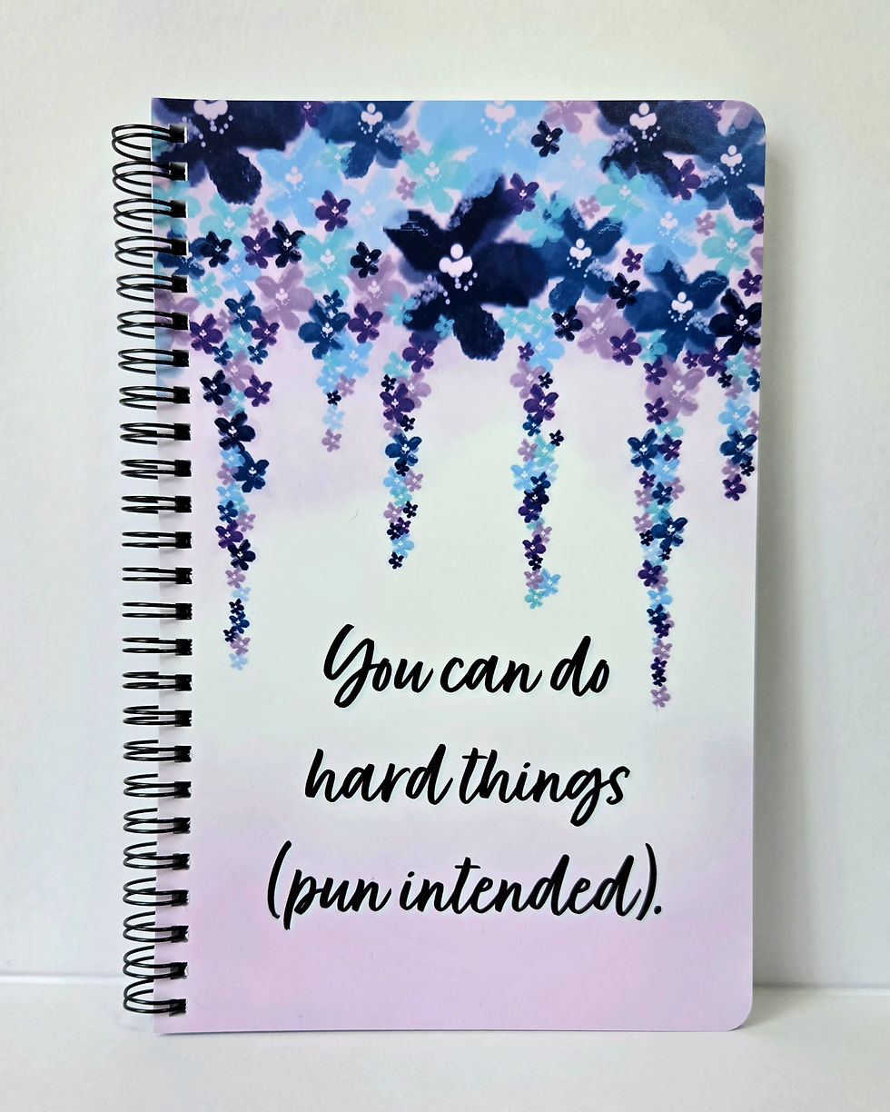 Thumbnail: Purple Floral Hard Things Half-Size