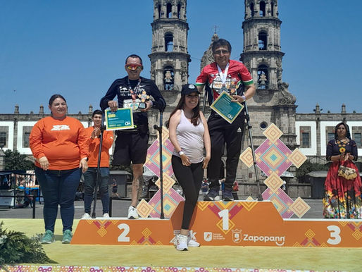 PARATLETA TULANCINGUENSE OBTUVO PRIMER LUGAR EN CARRERA ATLÉTICA EN ZAPOPAN JALISCO