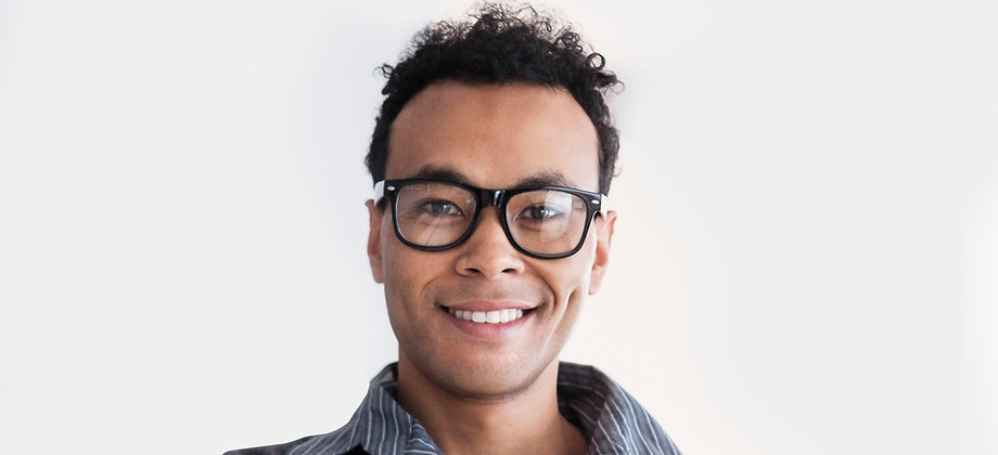 Smiling Man with Glasses