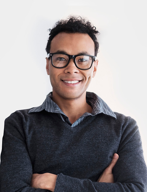 Smiling Man with Glasses