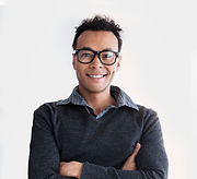 Smiling Man with Glasses