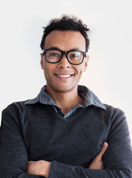 Smiling Man with Glasses