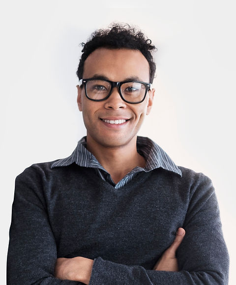 Smiling Man with Glasses