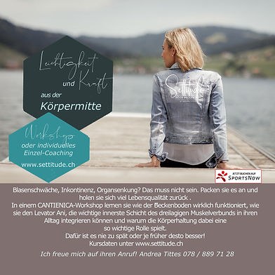 Settitude, Live HIIT Workout, Beckenbodentraining Schindellegi, Bodymix-Intervall-Training Schindellegi, Online Fitnesstraining, Personal Training Schindellegi, Seinspotenzial-Coaching, Rückbildungskurs nach der Geburt, Höhenweg 2b, 8834 Schindellegi