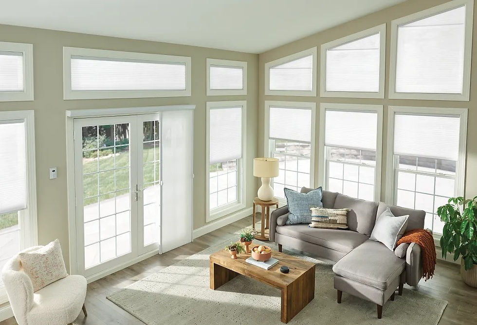 custom window treatments for large windows, specialty-shaped window blinds Pittsburgh, motorized window shades Pittsburgh, plantation shutters for arched windows, Best Pittsburgh Blinds