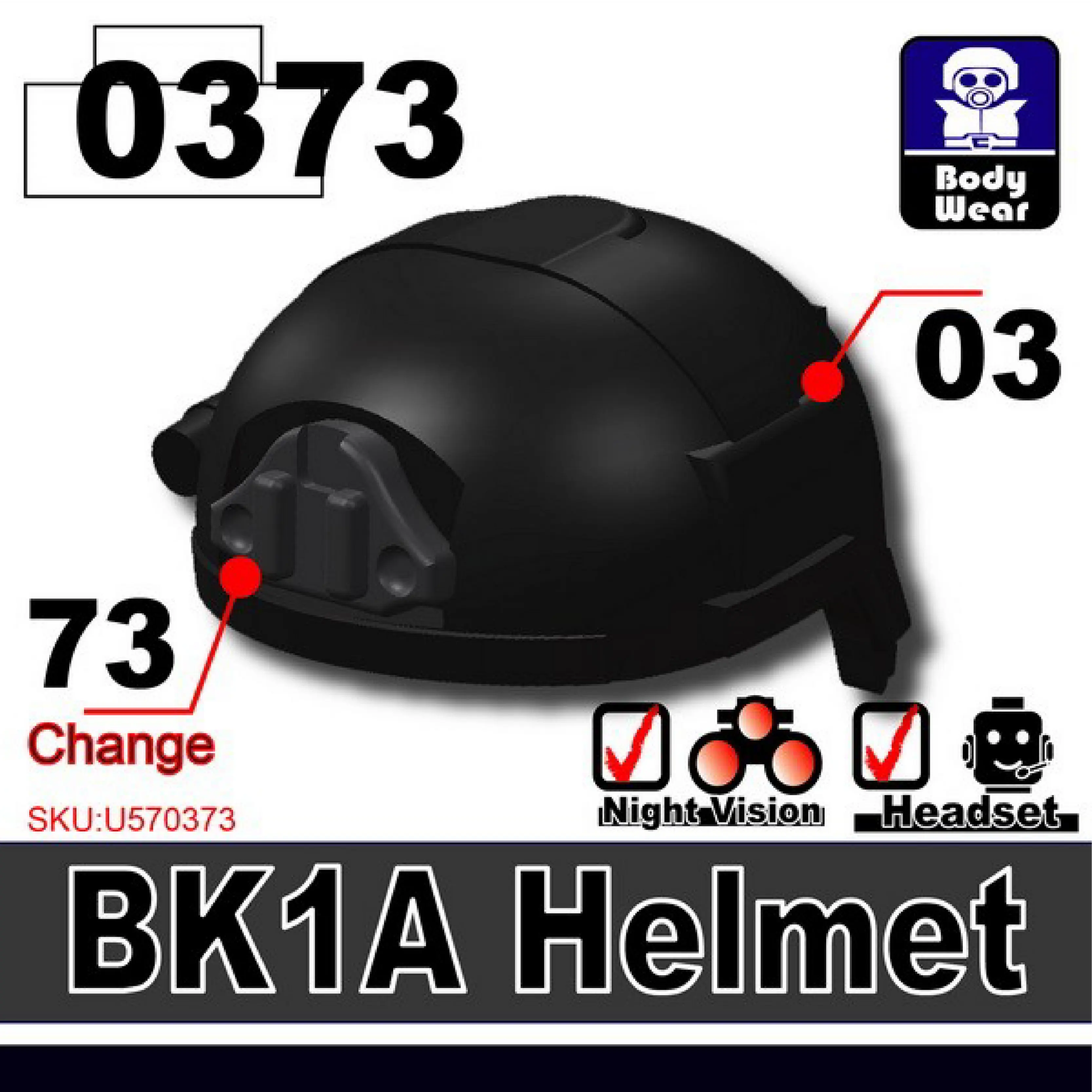 Minifig Cat BK1A Helmet