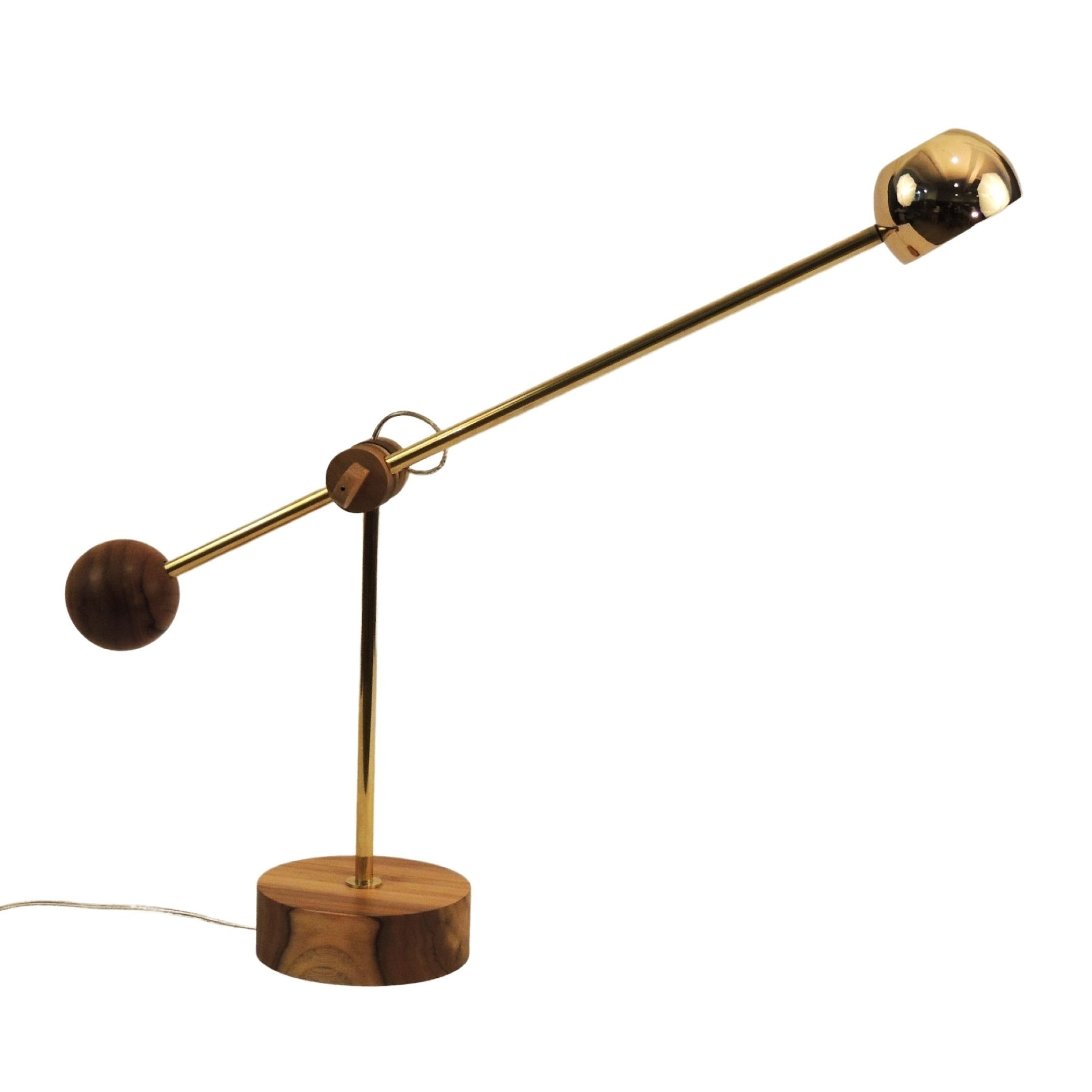 Luminária Wood Gold