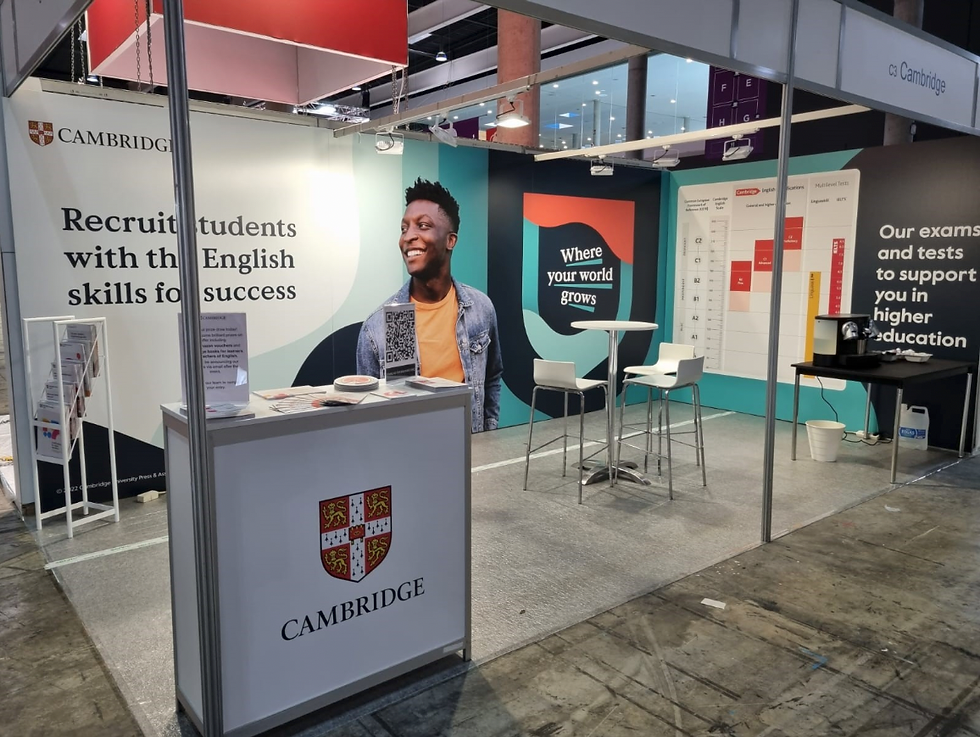 Stand design for an event.