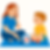 Female therapist working with young child on speech therapy in clinic setting