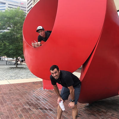 Players hunt for items in the Baltimore scavenger hunt tour with Crazy Dash