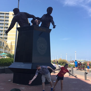 Players hunt for supplies in the Virginia Beach Zombie Scavengers
