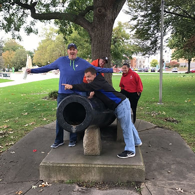 Players hunt for items in the Salinas scavenger hunt tour with Operation City Quest