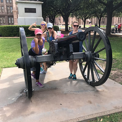 Players hunt for items in the Austin scavenger hunt tour with Wacky Walks