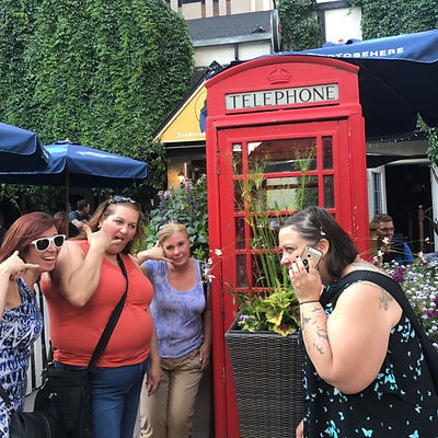 Players hunt for items in the Edmonton scavenger hunt tour with Wacky Walks