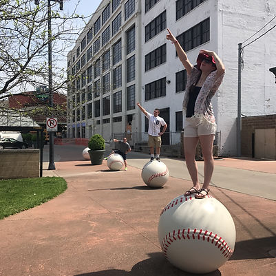 Players hunt for items in the Dayton scavenger hunt tour with 3Quest Challenge