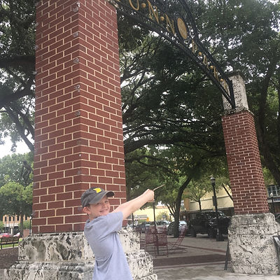 Players hunt for items in the Lakeland scavenger hunt tour with Wacky Walks