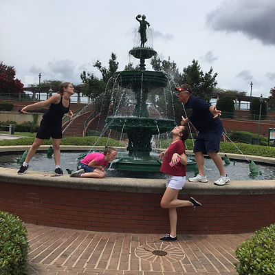 Players hunt for items in the Augusta scavenger hunt tour with Crazy Dash