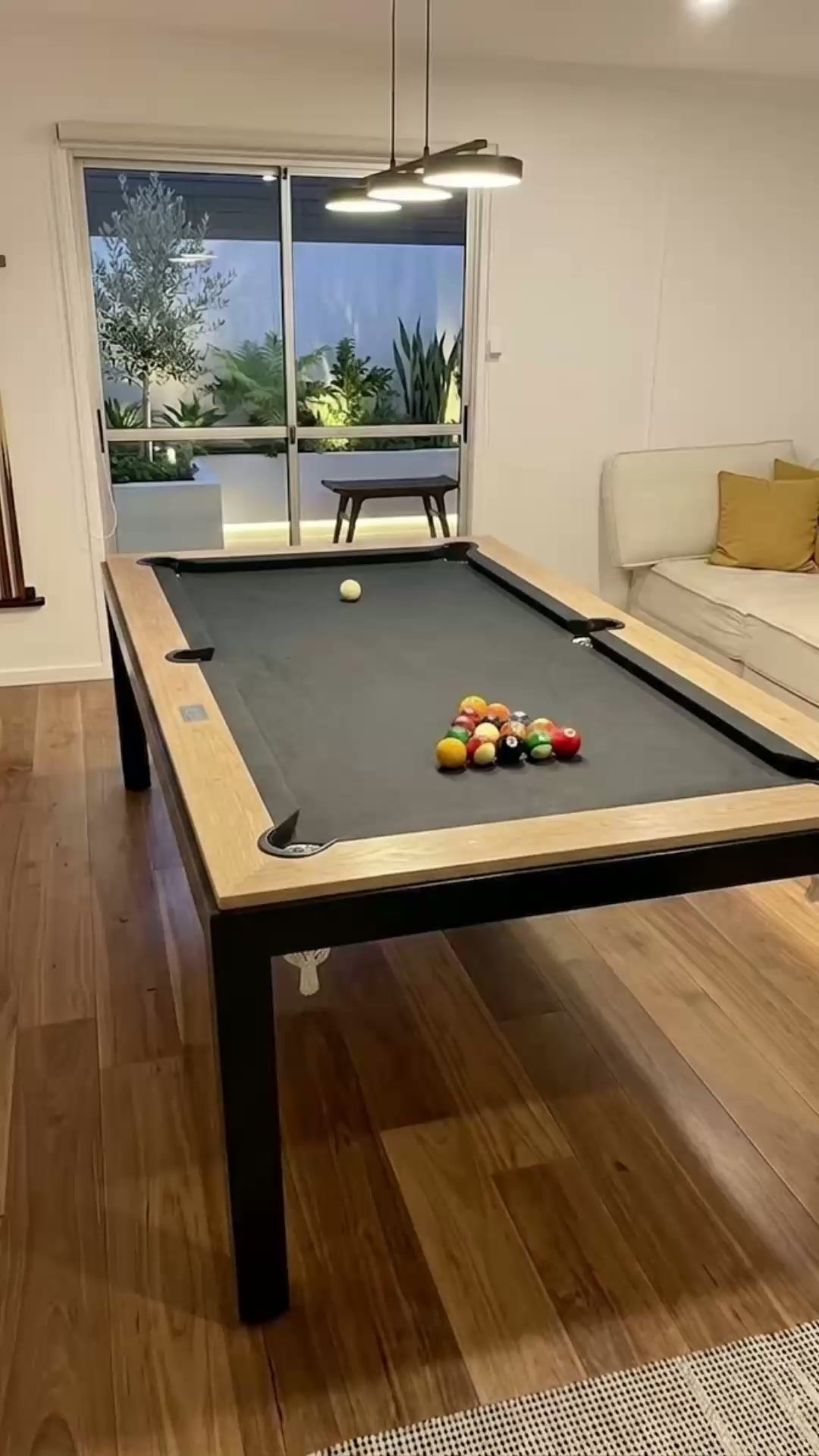 MESAS DE POOL HIERRO Y MADERA