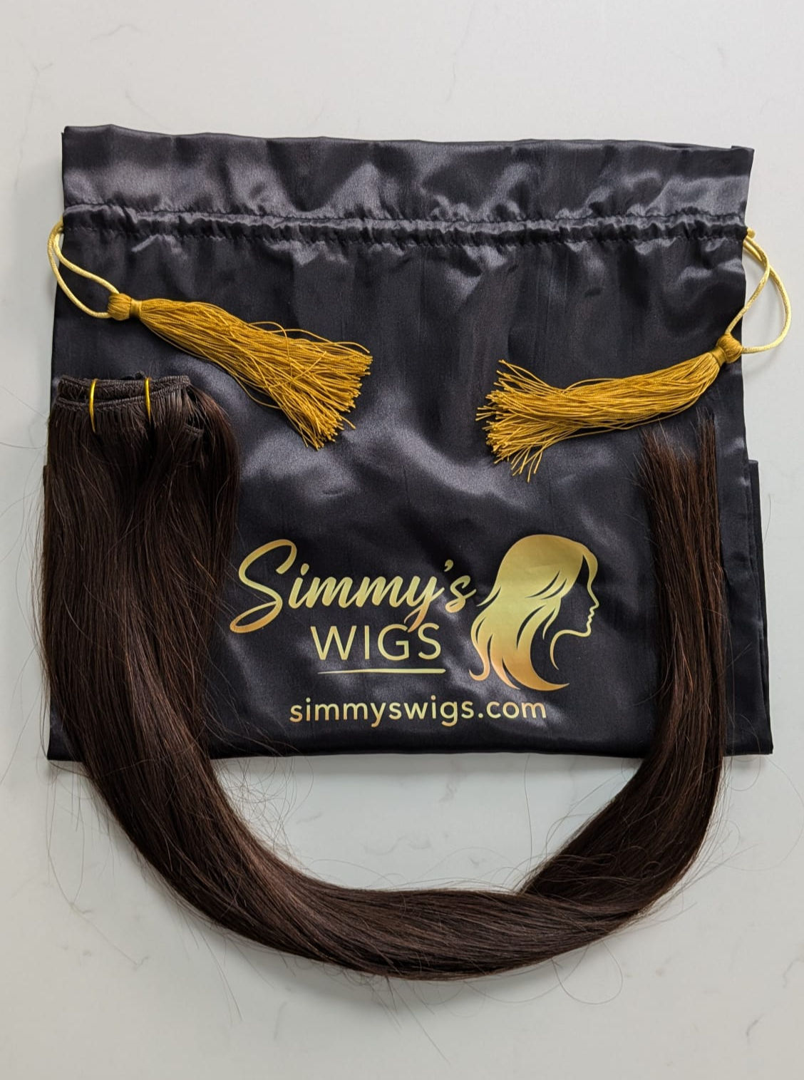 Dark Brown 24" 100% Remy European human hair extensions clip in C2
