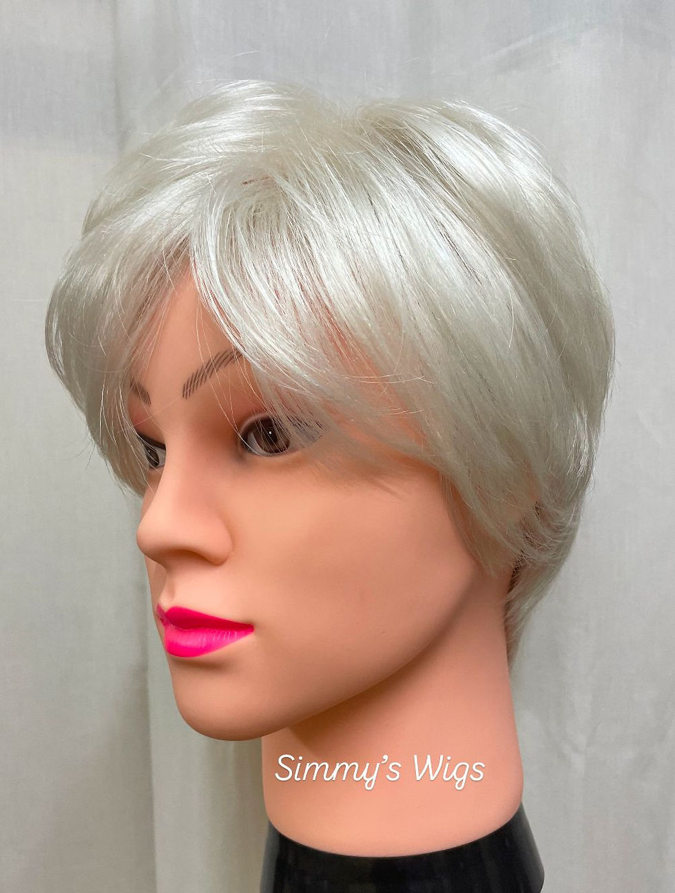 Thumbnail: silver synthetic wig
