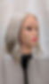 Ash Blonde Grey 13"  Lace Front Top Wig European Human Hair Exclusive line -8qt