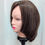 Thumbnail: 6O- Mesh closure, Simmys London Human Hair Wig Brown 14" Short