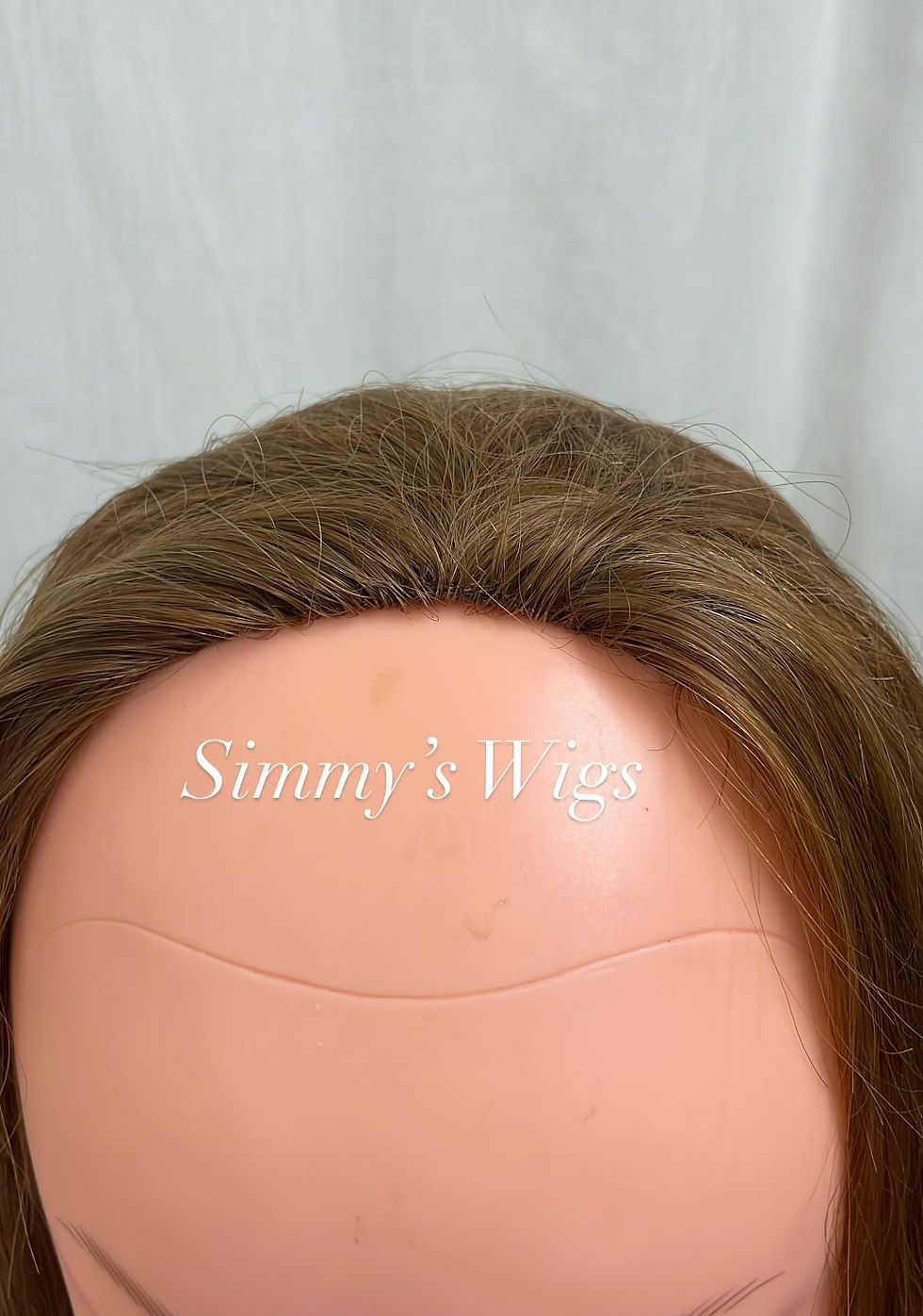 Thumbnail: 14G- Bandfall “3/4 Wig” Simmys London Remy Human Hair Strawberry Blonde