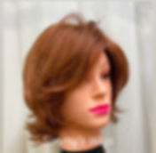 Red 12" Shoulder-Length Synthetic Wig with Fringe - 12N Simmys London