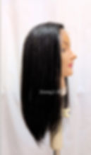 Natural Black 18" Lace Front European Human Hair Wig | Exclusive line -8zi