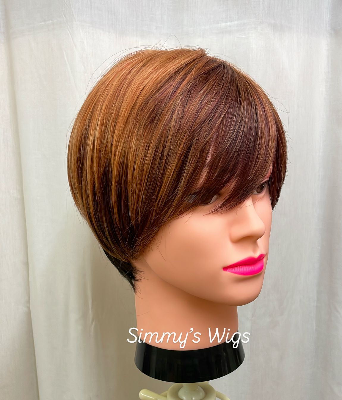 synthetic wig red
