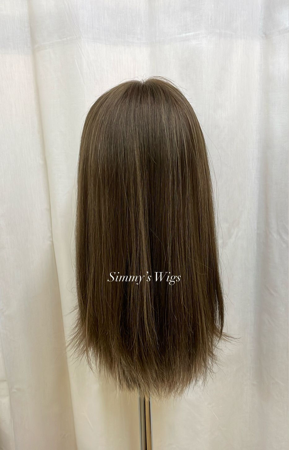 Thumbnail: Light Brown 20" Lace Front Wig European Human Hair Exclusive -8Iline.