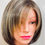 Thumbnail: synthetic lace front wig front view