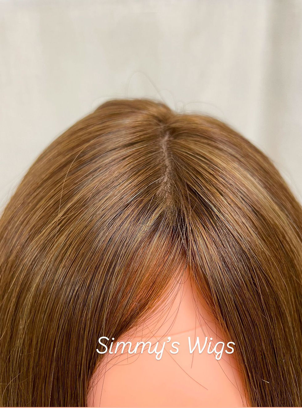 Thumbnail: 9L - Skin Top Italian Human Hair Wig Light Brown