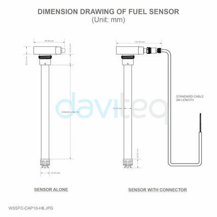 Sigfox Precision Fuel Level Sensor - WSSFC-CAP10