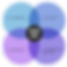 shadow work diagram listing the 4 steps to healing