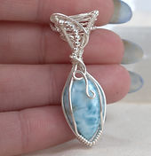 Ocean's Breath - Larimar Pendant in Hand.jpg